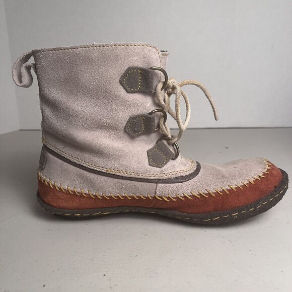 Sorel Women’s Size 8 Joplin Tan Suede Leather Lace Up Moccasin Boots NL1940-103 - Picture 6 of 15